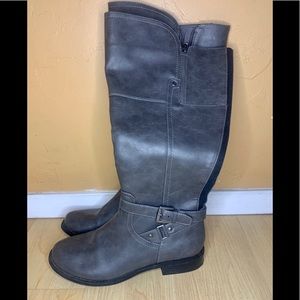 G by Guess Riding Style Gray Boots Size 10